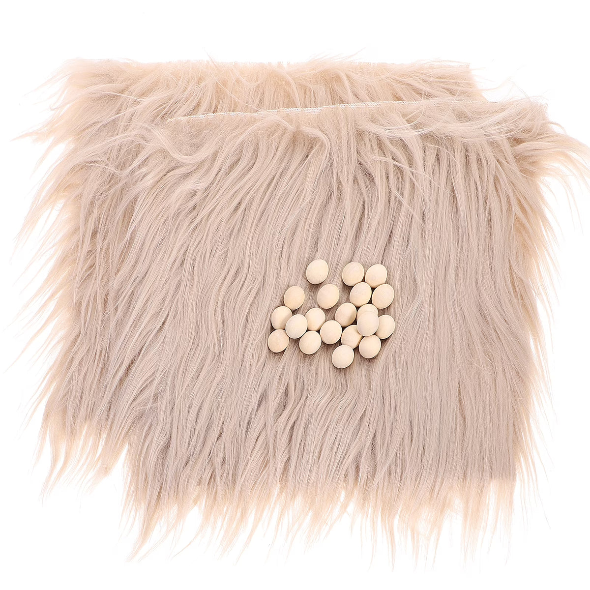 Craft Supply Decoration Gnome Doll DIY Making Supplies Including Square Faux Fur Fabric Wooden Balls Z8057