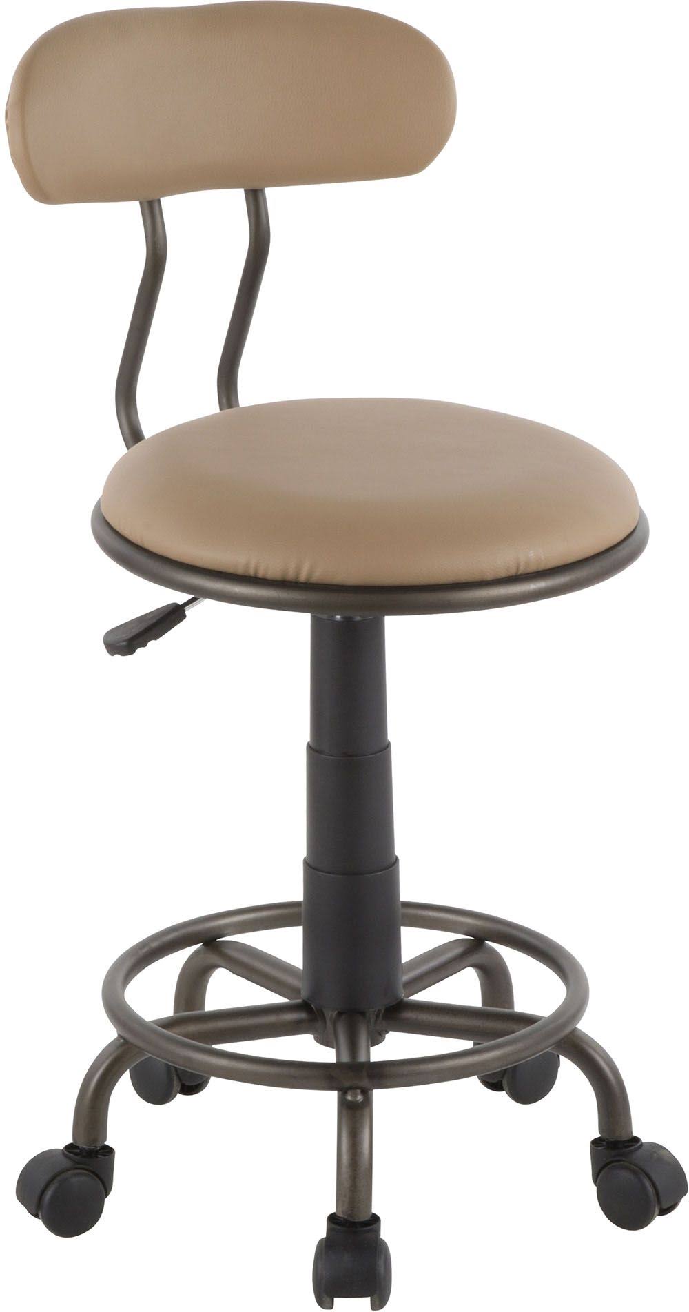 Antique Metal Camel Task Chair X656