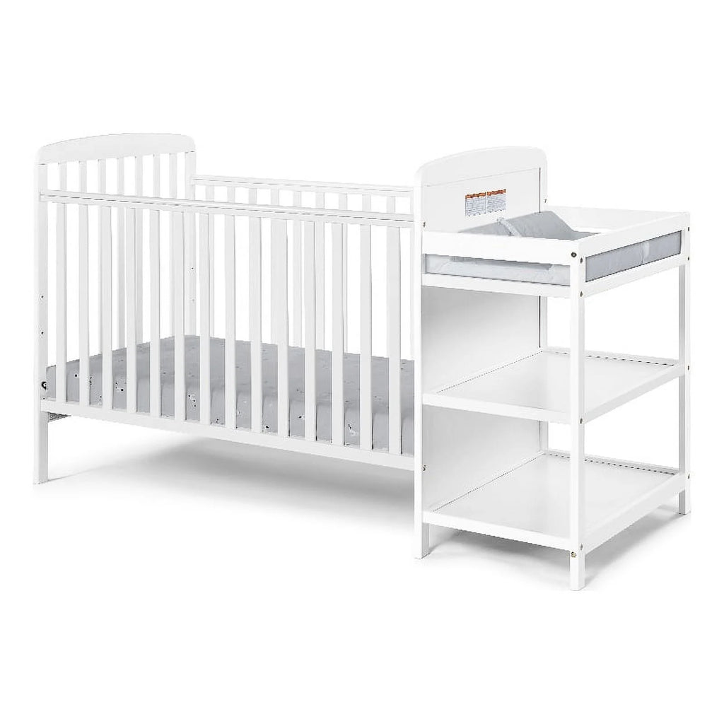White Crib & Changer Combo M542