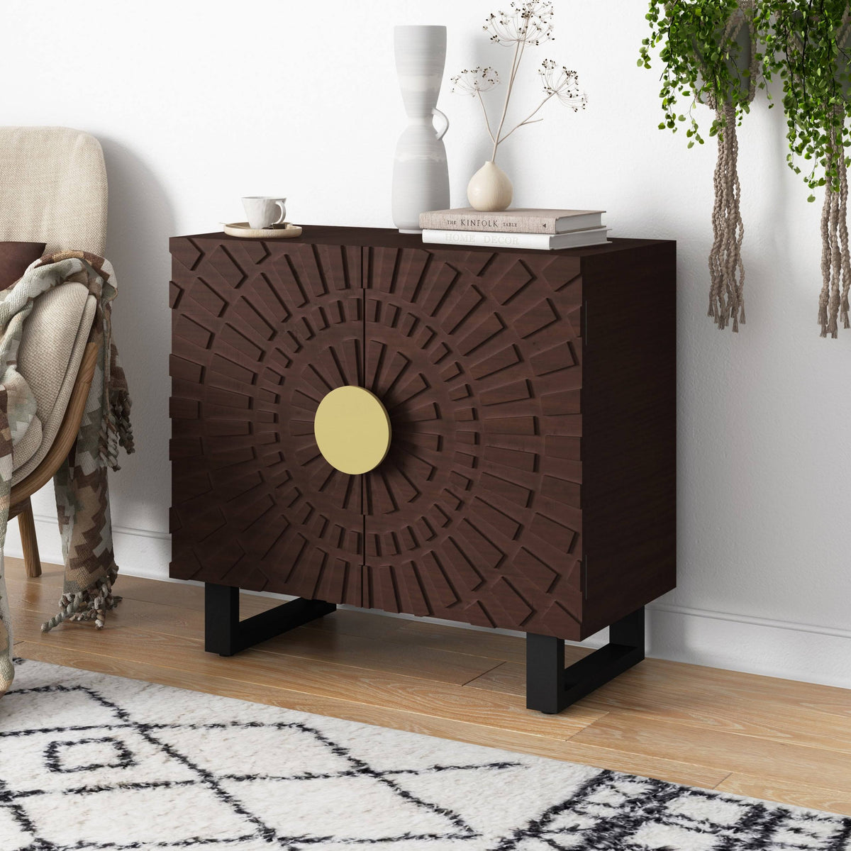 Dark Walnut Wood Sideboard H978242