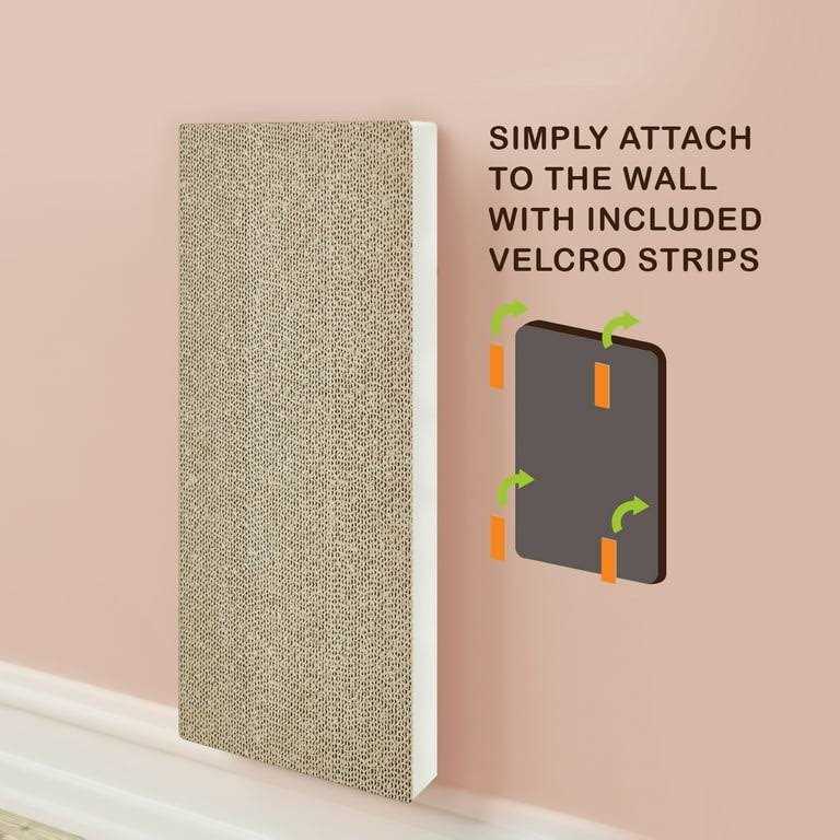 Wall Mount Cat Scratcher with Silvervine Catnip E8441