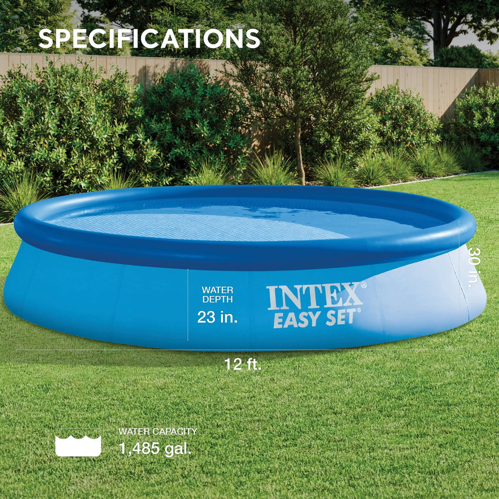12ft x 30in Inflatable Swimming Pool with Filter Pump C351