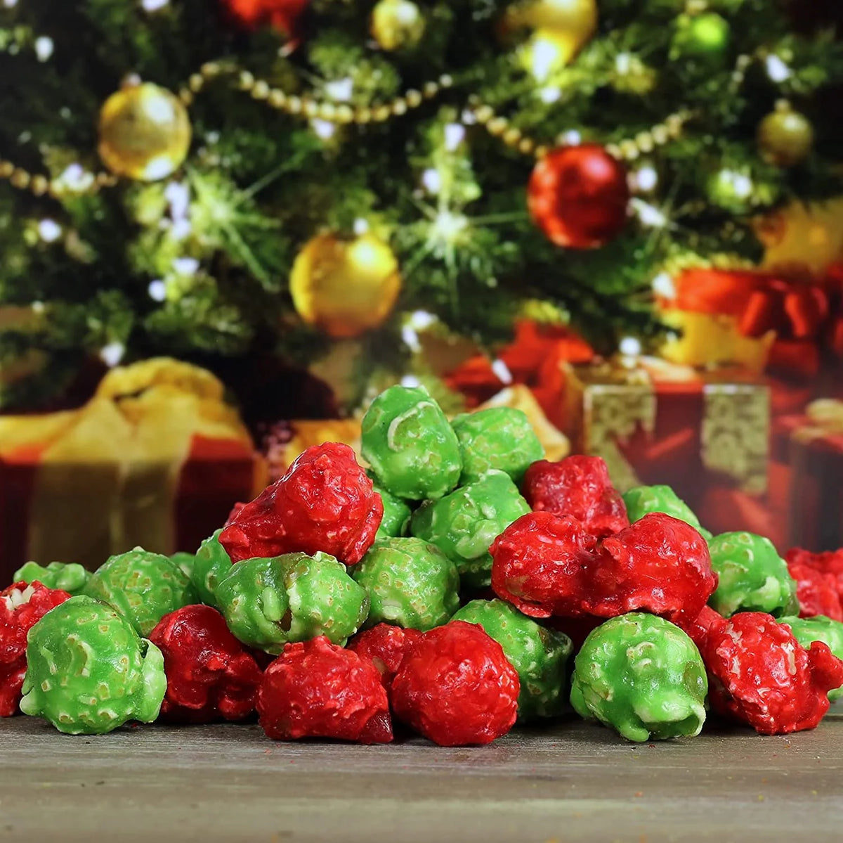 Holiday Red & Green Popcorn 16 Oz Jumbo Container C8307