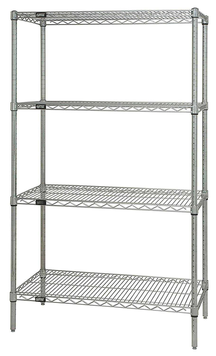 Chrome Wire Shelving Unit L5512