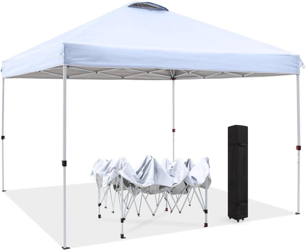 10X10FT Pop Up Canopy Tent with Wheeled Bag J912571