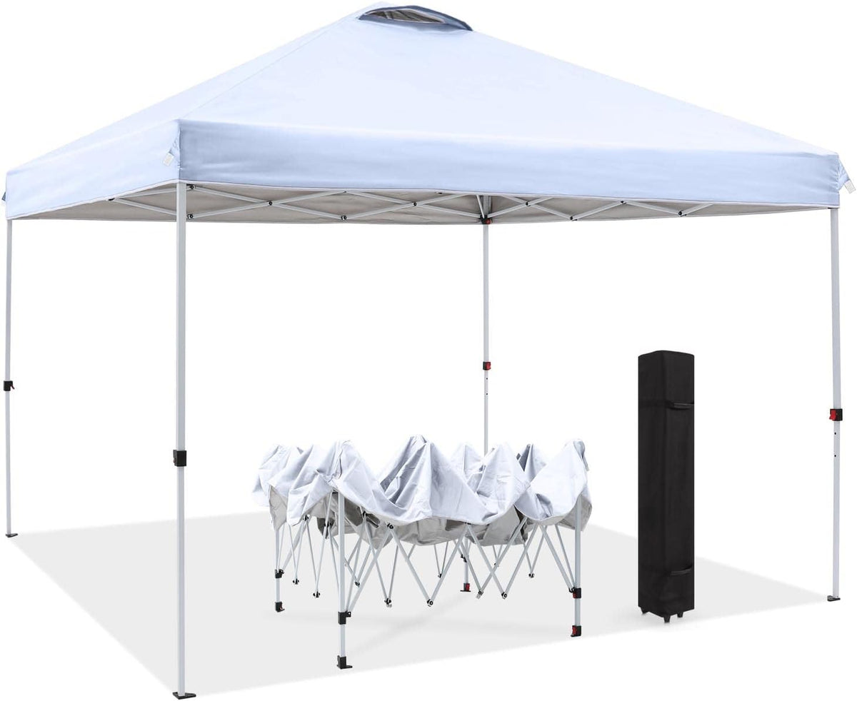 10X10FT Pop Up Canopy Tent with Wheeled Bag J912571