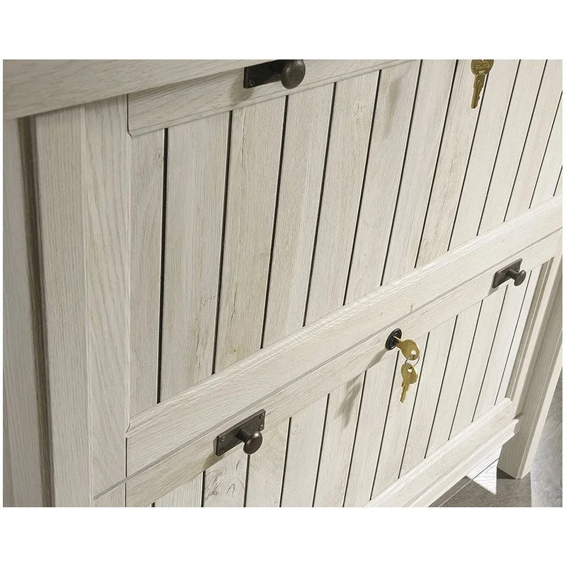 2 Drawer Wood Lateral File Cabinet D196