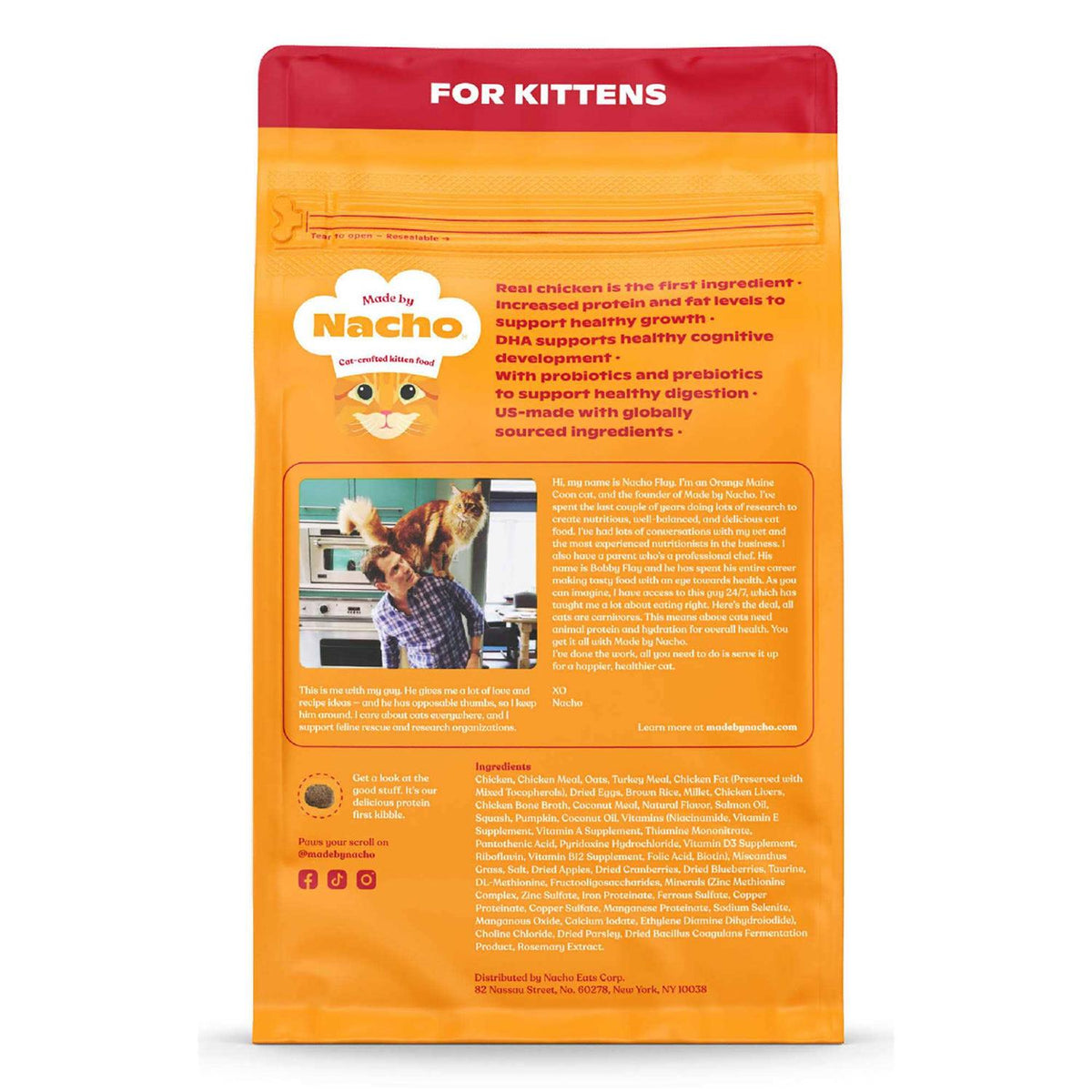 Chicken Chicken Liver & Bone Broth Dry Cat Food P185325