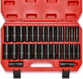 1/2-Inch 29 Pieces Deep Impact Socket Set, CR-MO, Metric & SAE B58018