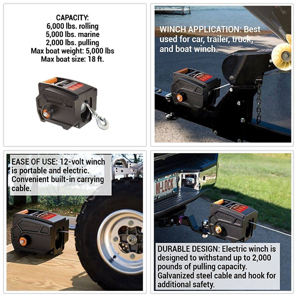 12-Volt DC Electric Winch Z619437