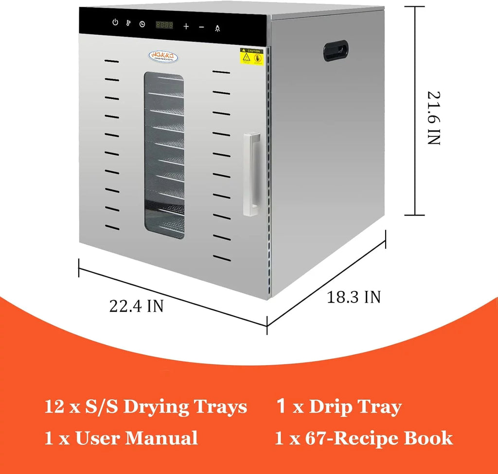 12 Trays Stainless Steel Dehydrator D351