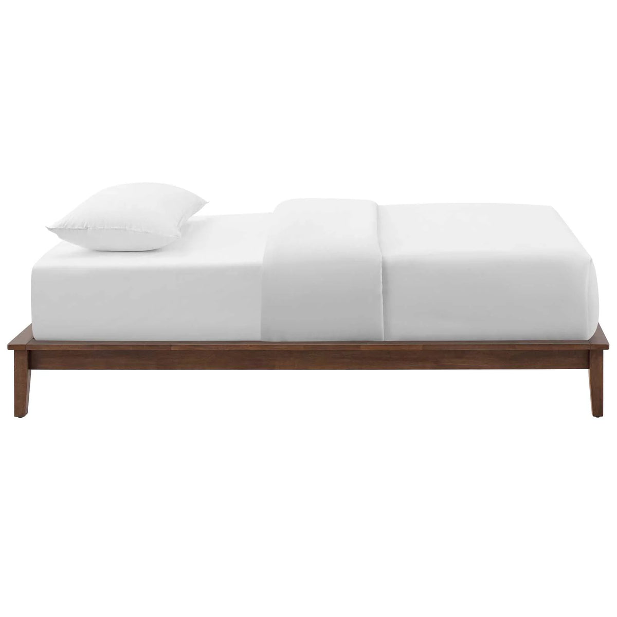 Brown Natural Wood Twin Size Platform Bed Frame H214