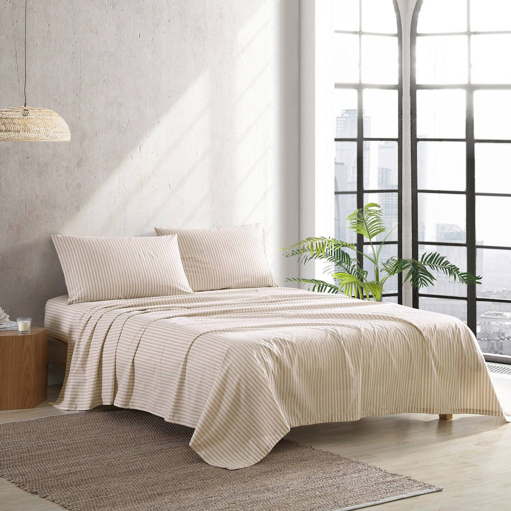 Beige Percale Sheet Set, Twin O8093
