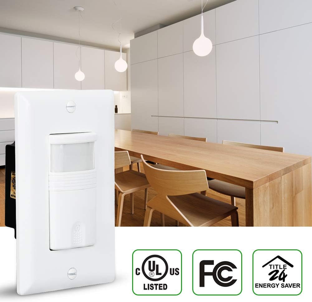 Motion Activated Wall Switch, Single Pole, 10 Pack Y6334