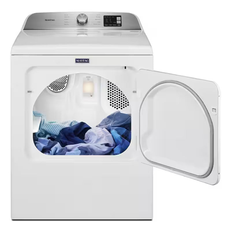White Electric Vented Dryer with Moisture Sensing Y178