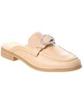 Beige Leather Mule U548807