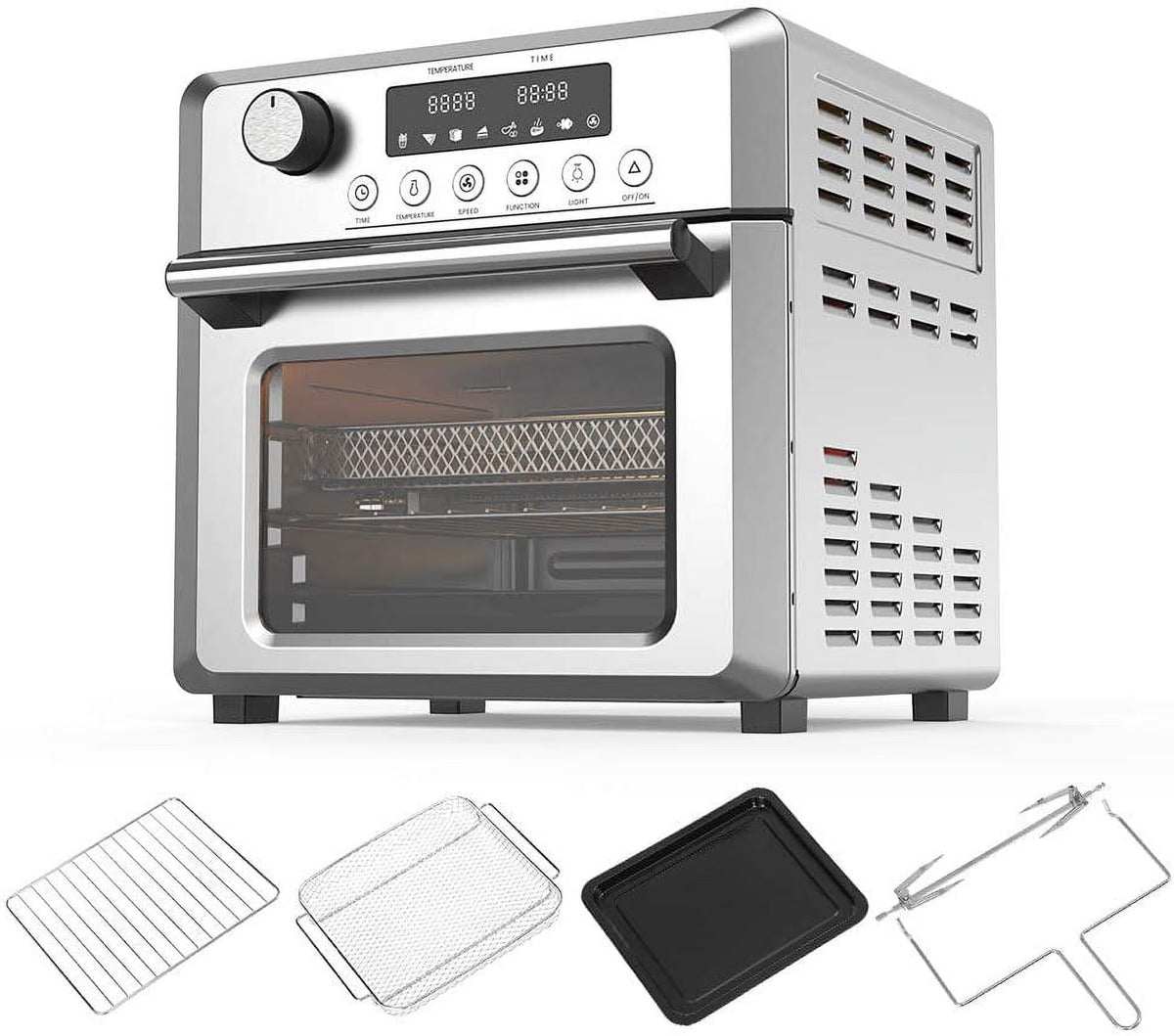 19 QT 1500W Silver Air Fryer Toaster Oven A744690