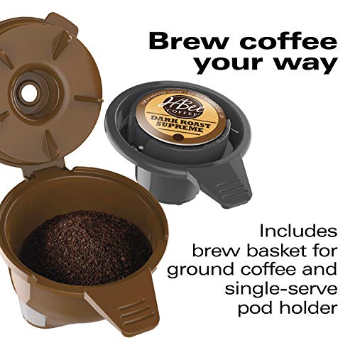 Black & Chrome Single-Serve Coffee Maker M5292