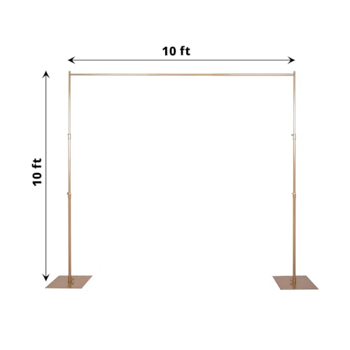 10ft x 10ft Heavy Duty Pipe and Drape Kit with Metal Steel Base H368