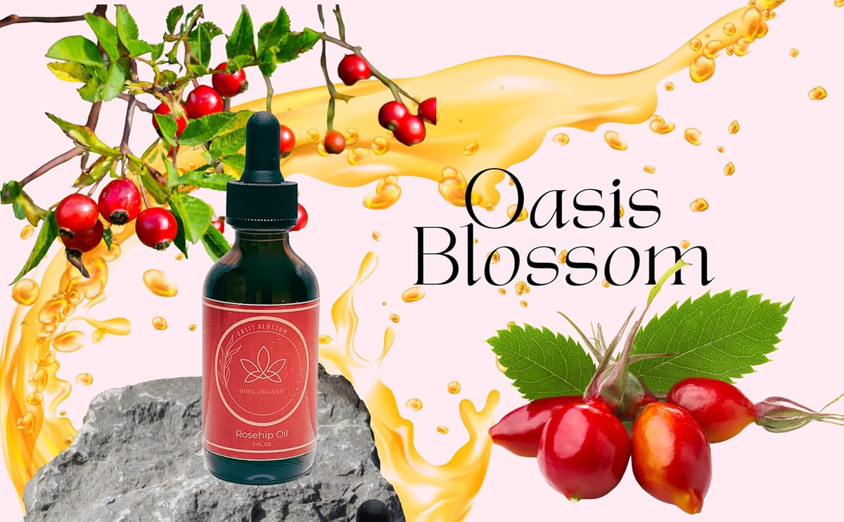 100% Pure Certified USDA Organic Cold Pressed Unrefined Rosehip Oil, 2 Fl Oz G9567