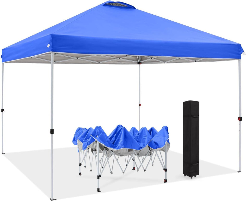 10X10FT Pop Up Canopy Tent with Wheeled Bag J912571