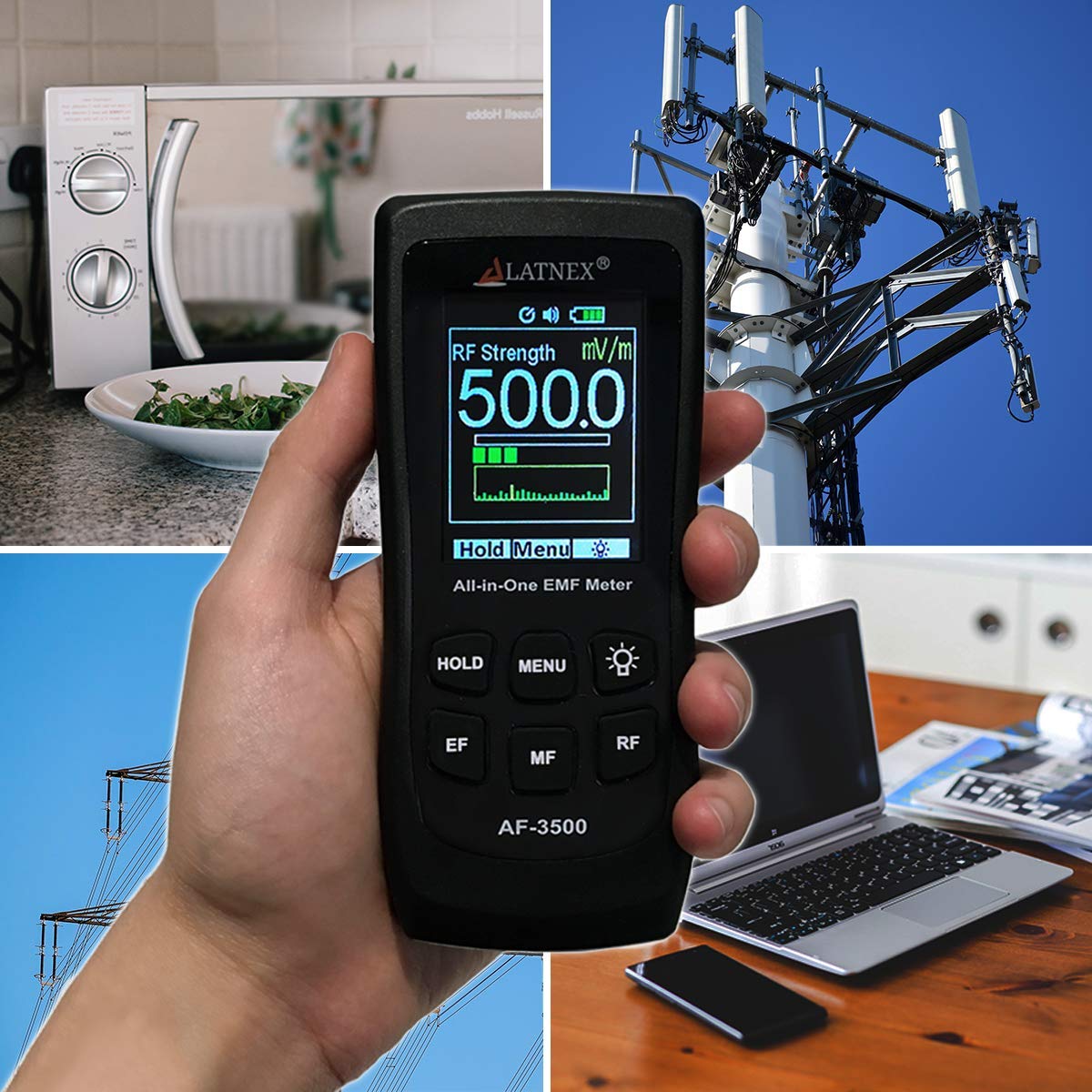EMF Meter RF Detector with Calibration Certificate N394
