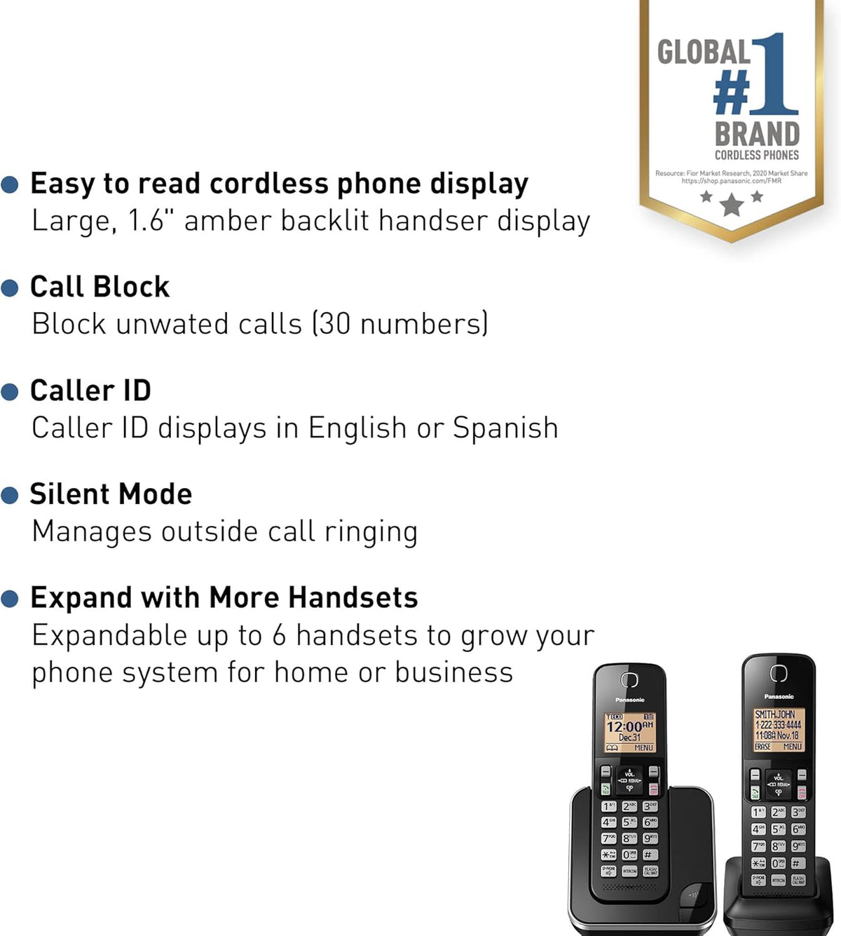 2-Handset Landline Telephone A873