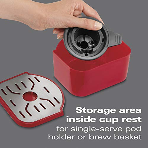 Black & Chrome Single-Serve Coffee Maker M5292