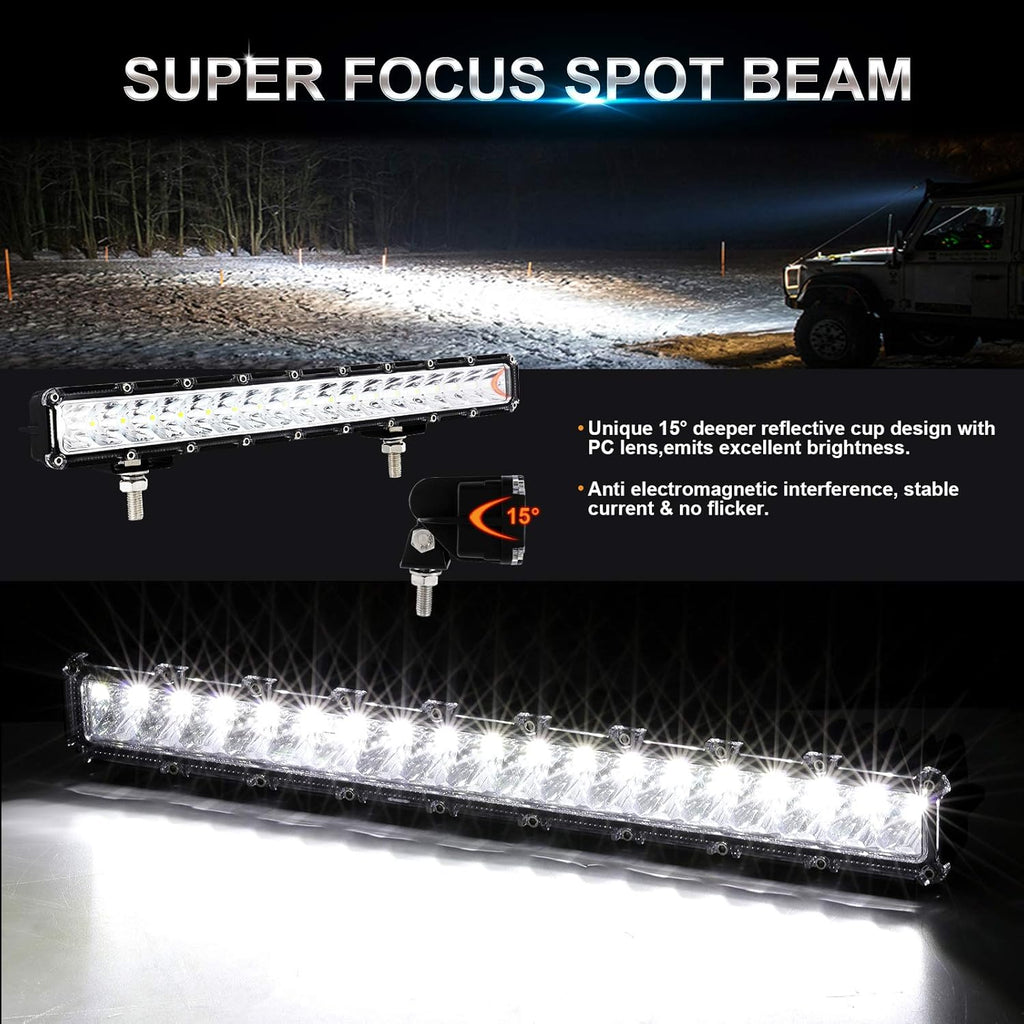 14 Inch 60W Single Row LED Light Bar E37650