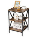 X-shaped Legs 3-Tier Side Table Q9931