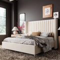 King Size Velvet Upholstered Bed Frame I13223
