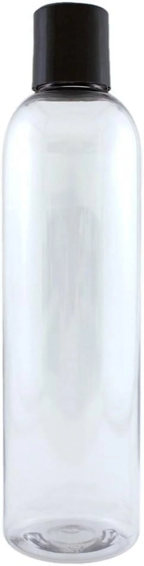 8 Fl Oz Clear Plastic Bottle With Dispenser Lid (12 Pack) Q472