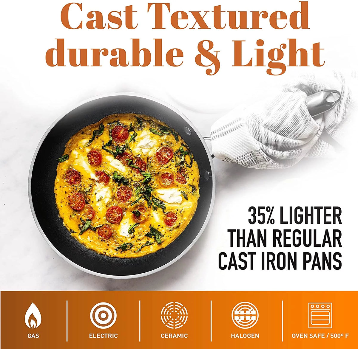 10 Piece Copper Nonstick Cookware Set Z254738