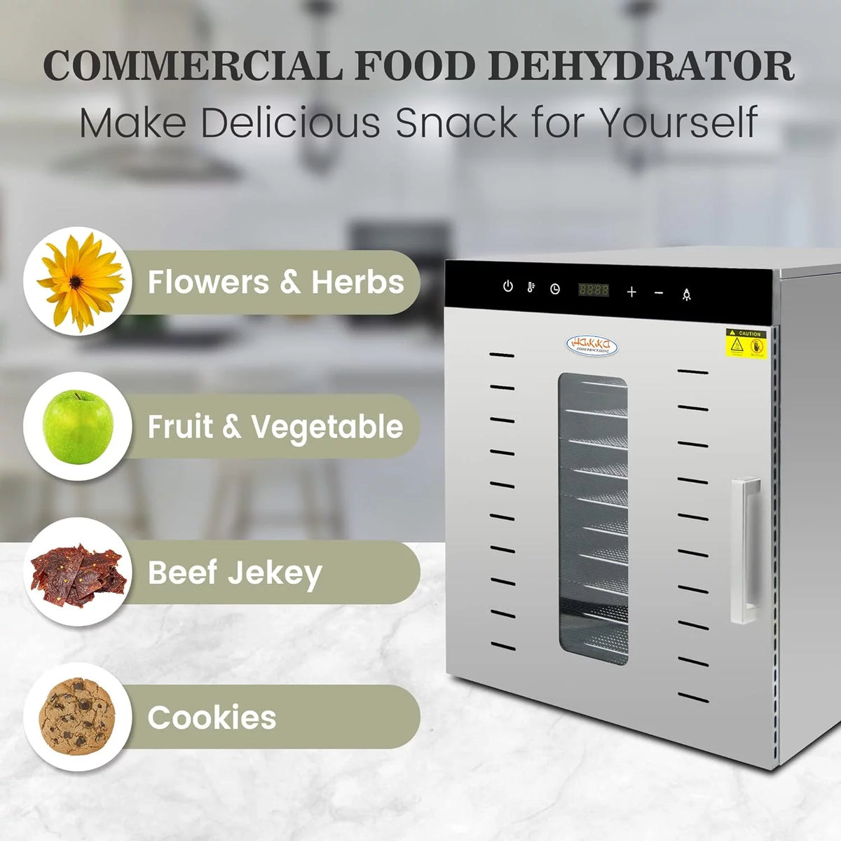 12 Trays Stainless Steel Dehydrator D351