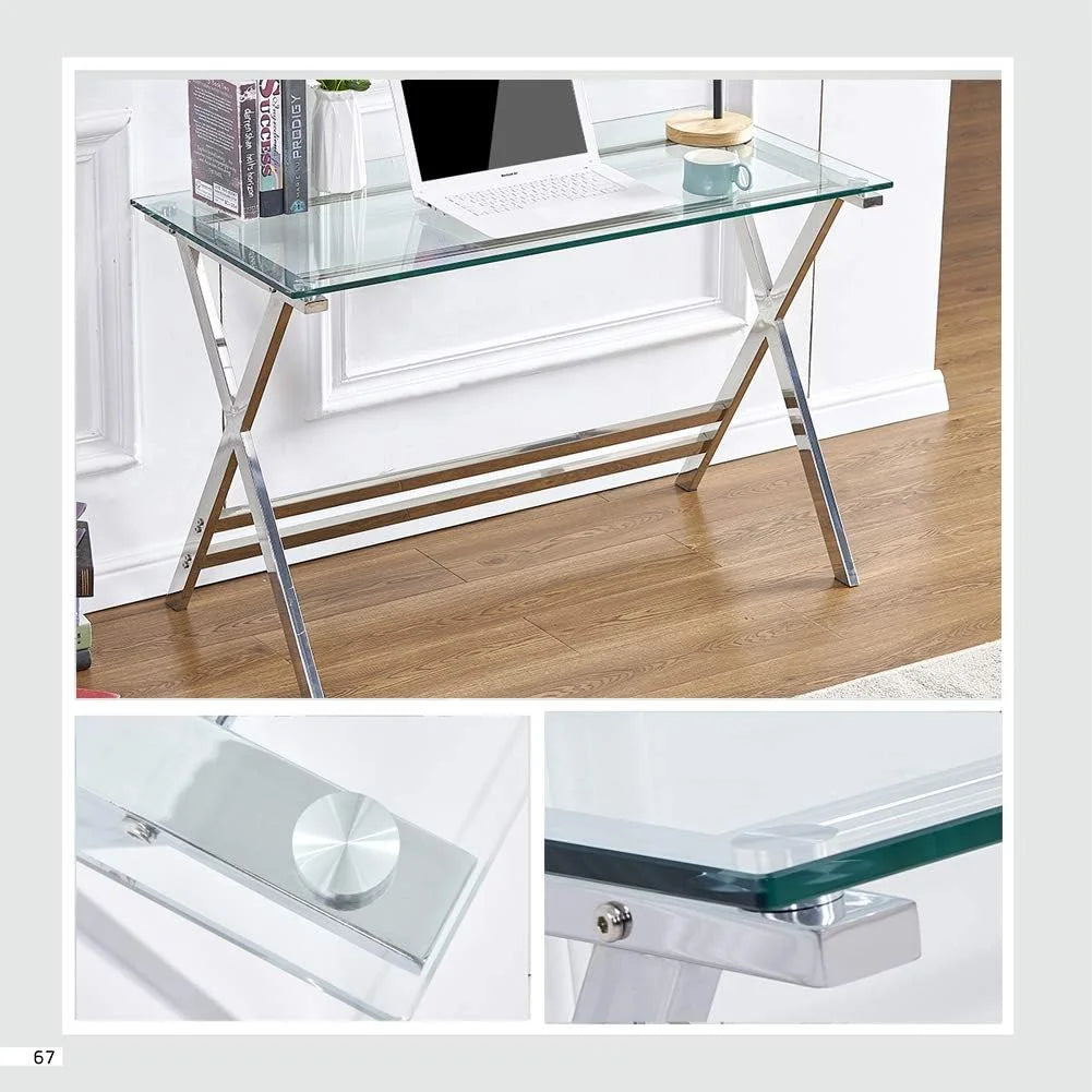 Tempered Glass Computer Desk E5481
