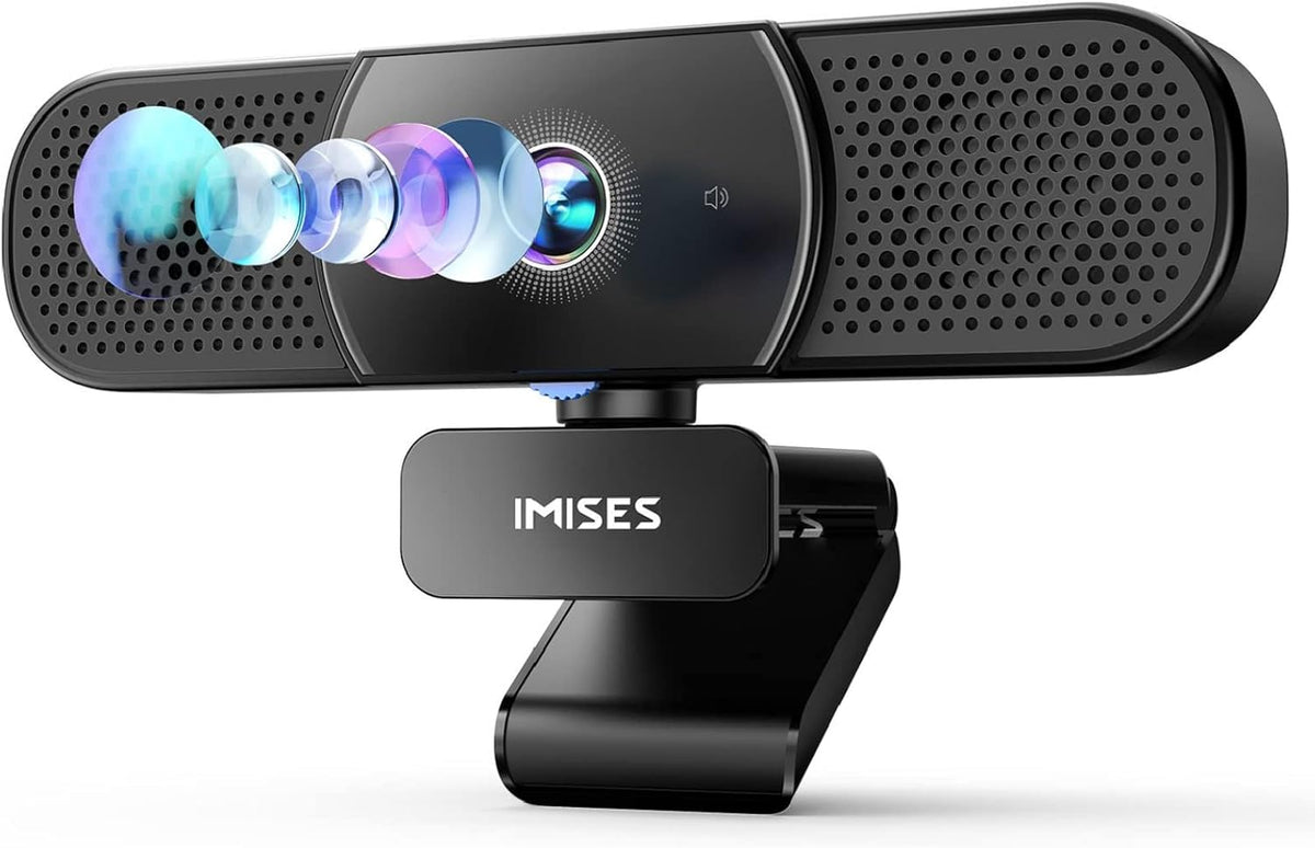 2K QHD Webcam with Microphone & Speaker, Autofocus, Privacy Cover, Pack of 2 Z92034