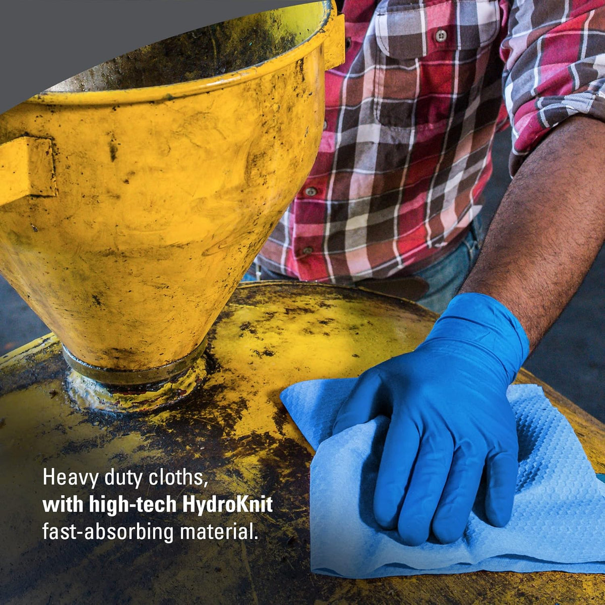 Heavy Duty Cloths Jumbo Roll, Blue, 475 Sheets / Roll C715