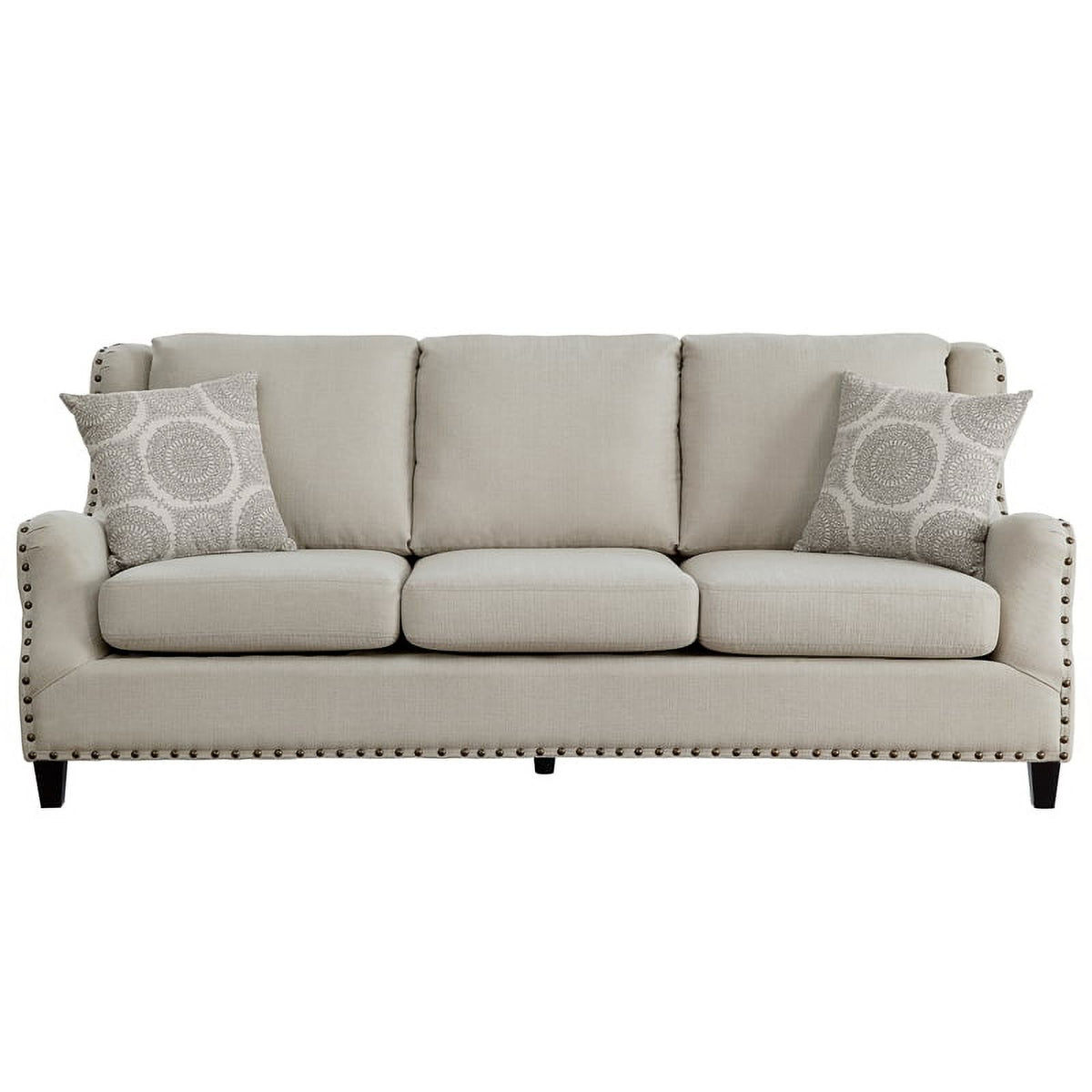 Beige 2-Piece Upholstered Sofa Set Z2450