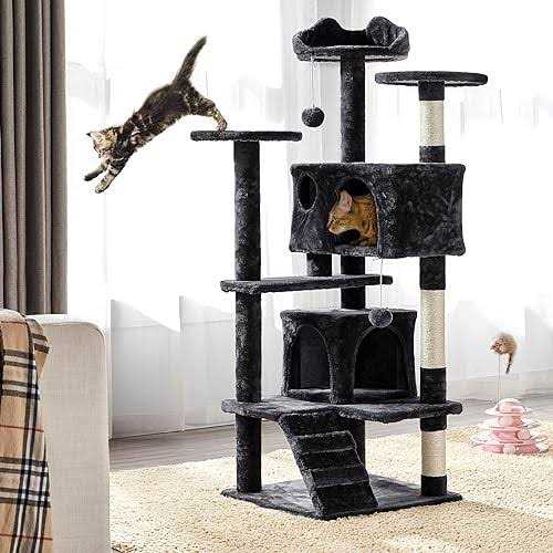 54in Cat Tree Tower Condo Scratch Post E953