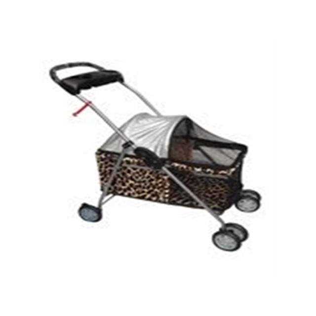 4 Wheels Folding Waterproof Portable Pet Stroller with Cup Holder Q616