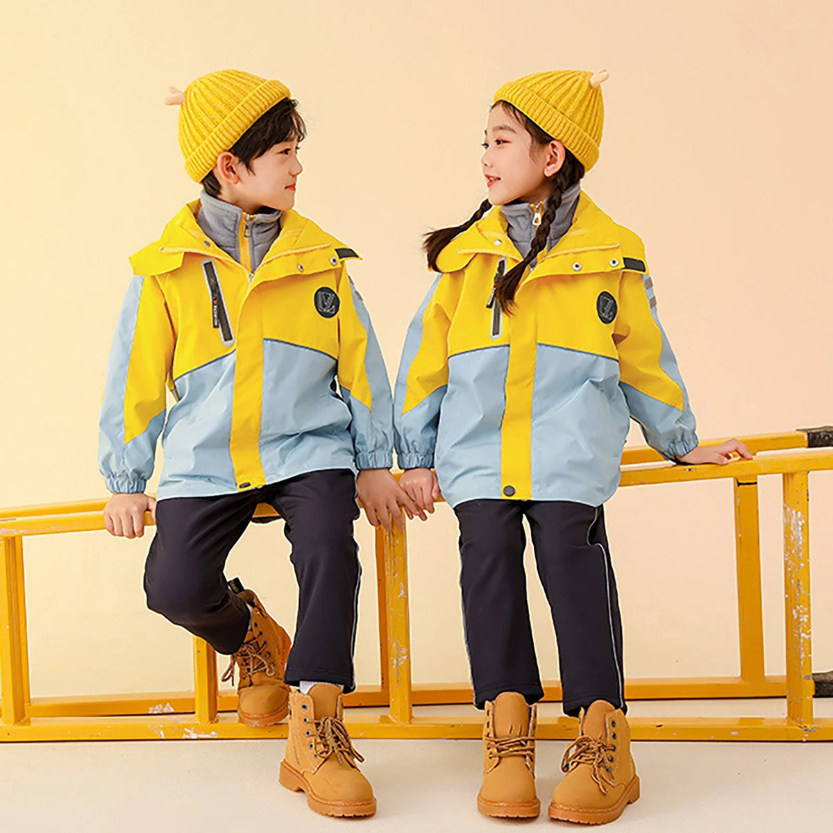 Winter Ski Jacket Two Piece Set for Boys and Girls R63471