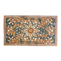 Teak Relief Panel Wall Décor X456737