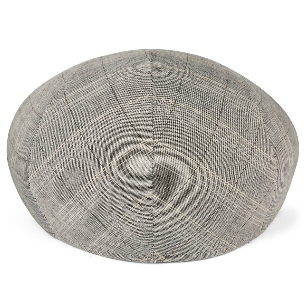 Grey Plaid Flat Cap H70462