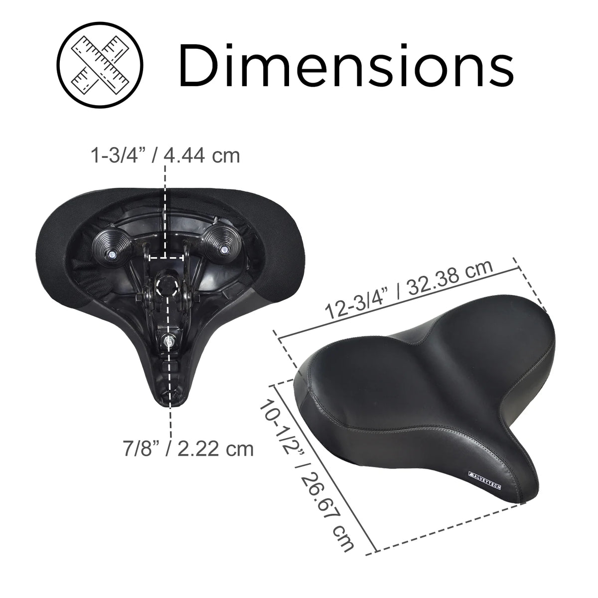 Oversized Replacement Bike Saddle Seat W457