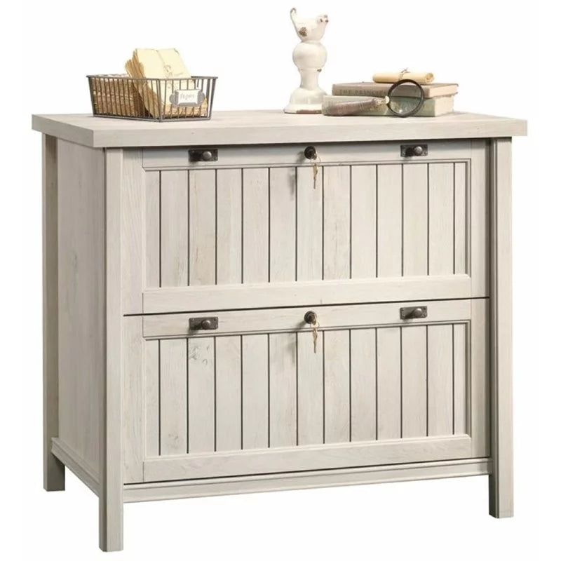 2 Drawer Wood Lateral File Cabinet D196