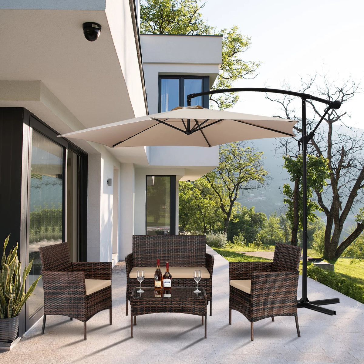 3 Piece Wicker Bistro Set H68776