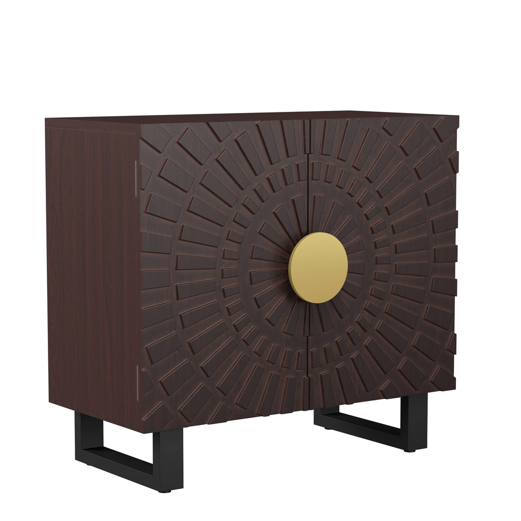 Dark Walnut Wood Sideboard H978242