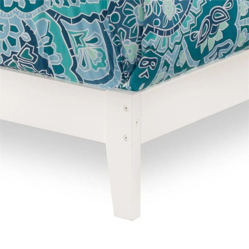 White Twin XL Traditional Bed J818