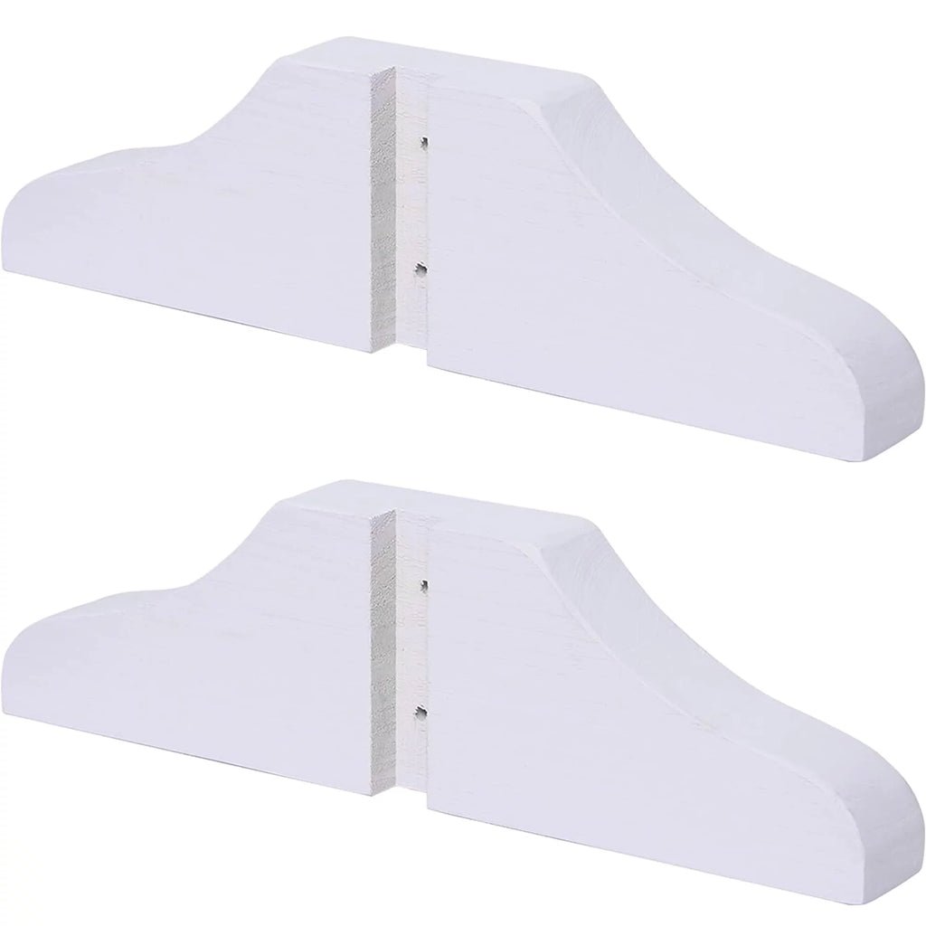 Wood Room Divider Stand 2PCS White E82549
