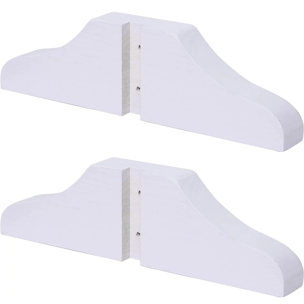 Wood Room Divider Stand 2PCS White E82549